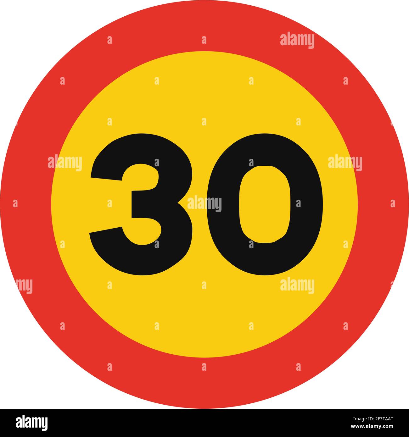 Temporary speed limit sign Stock Vector Images - Alamy