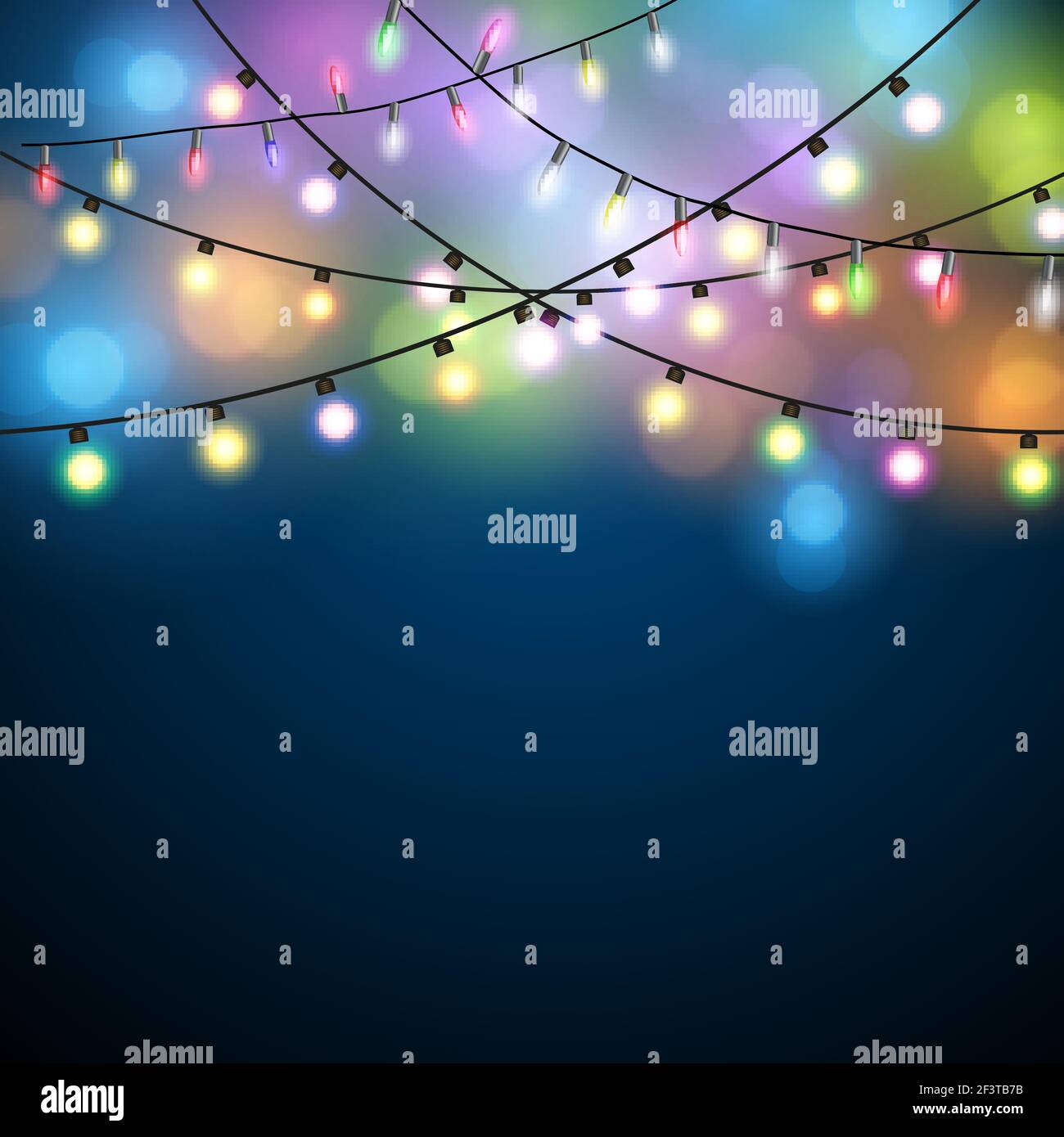 Christmas Lights Background Stock Vector Image & Art Alamy