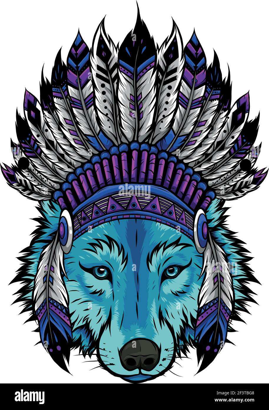 Native American Wolf Symbol High Resolution Stock Photography And Images Alamy