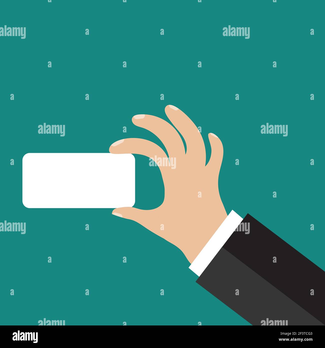 Hand holding business card Stock Vector Image & Art - Alamy