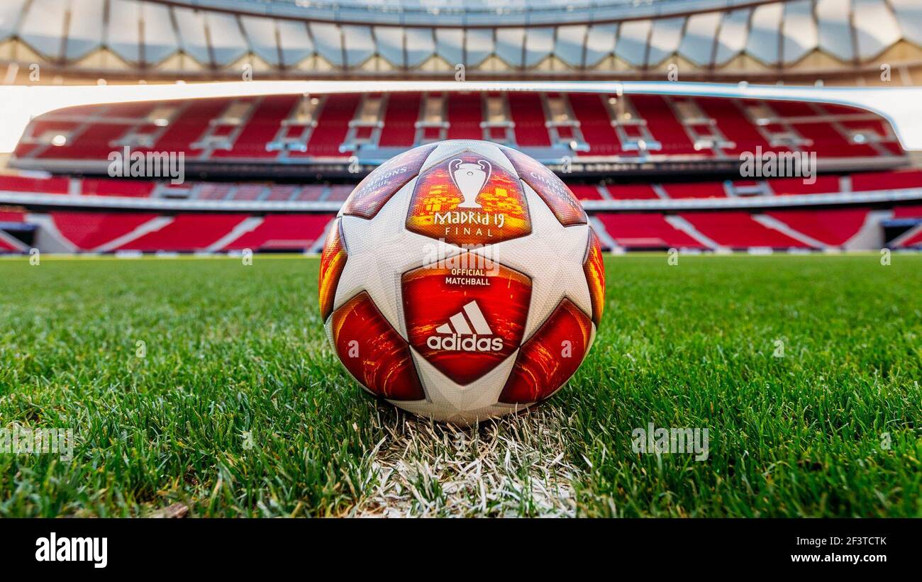 Detail of the adidas official champions league finale match ball hi res stock photography and images Alamy