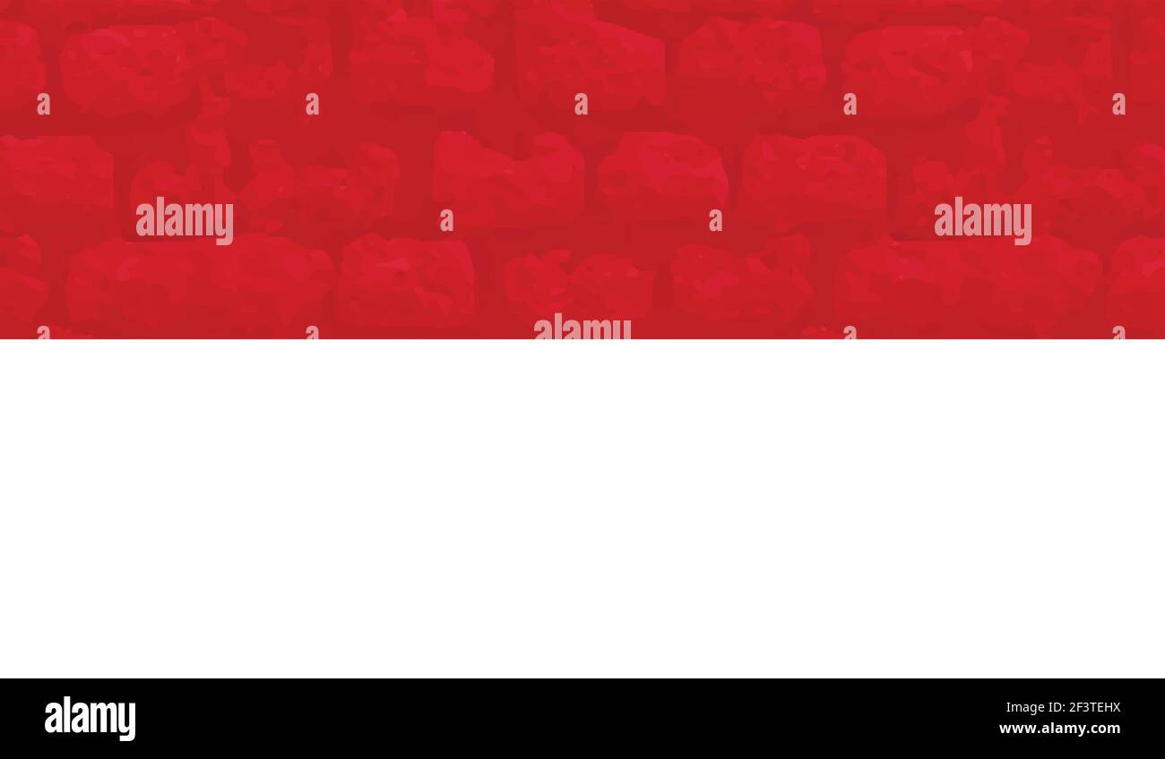 Poland flag with waving grunge texture. Vector background. Stock Vector