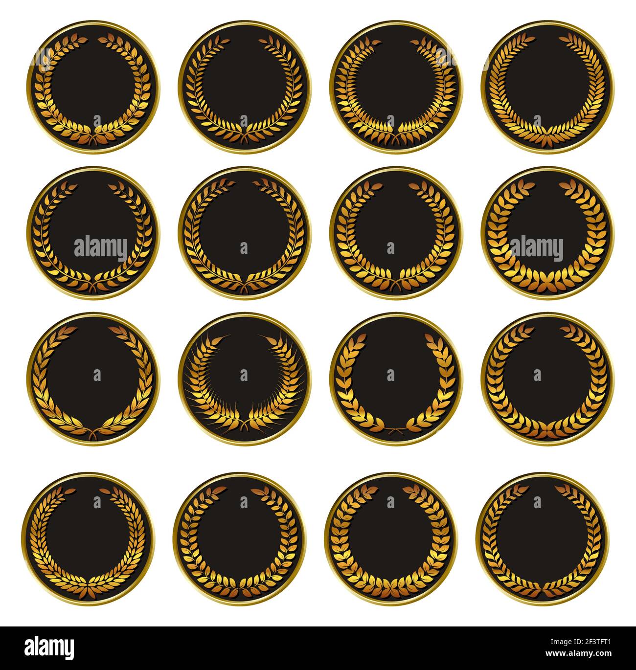 Vector black medal Stock Vector Image & Art - Alamy