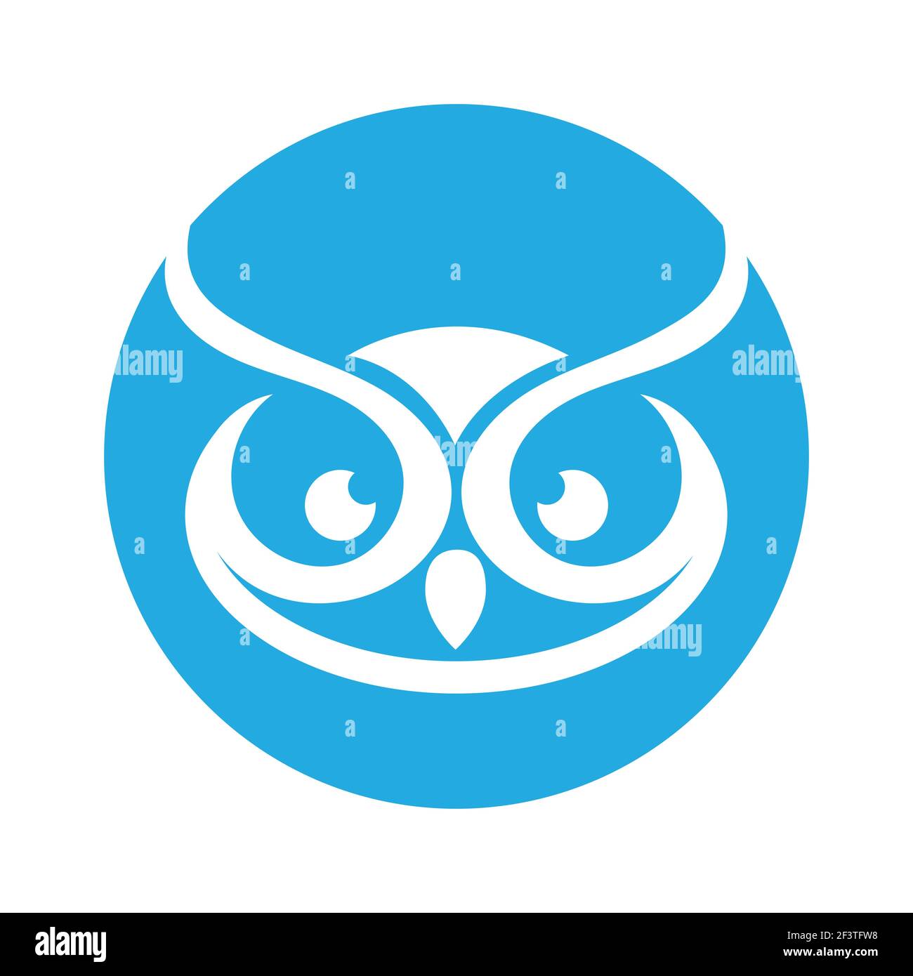 Owl simple logo vector illustration template design. Stock Vector