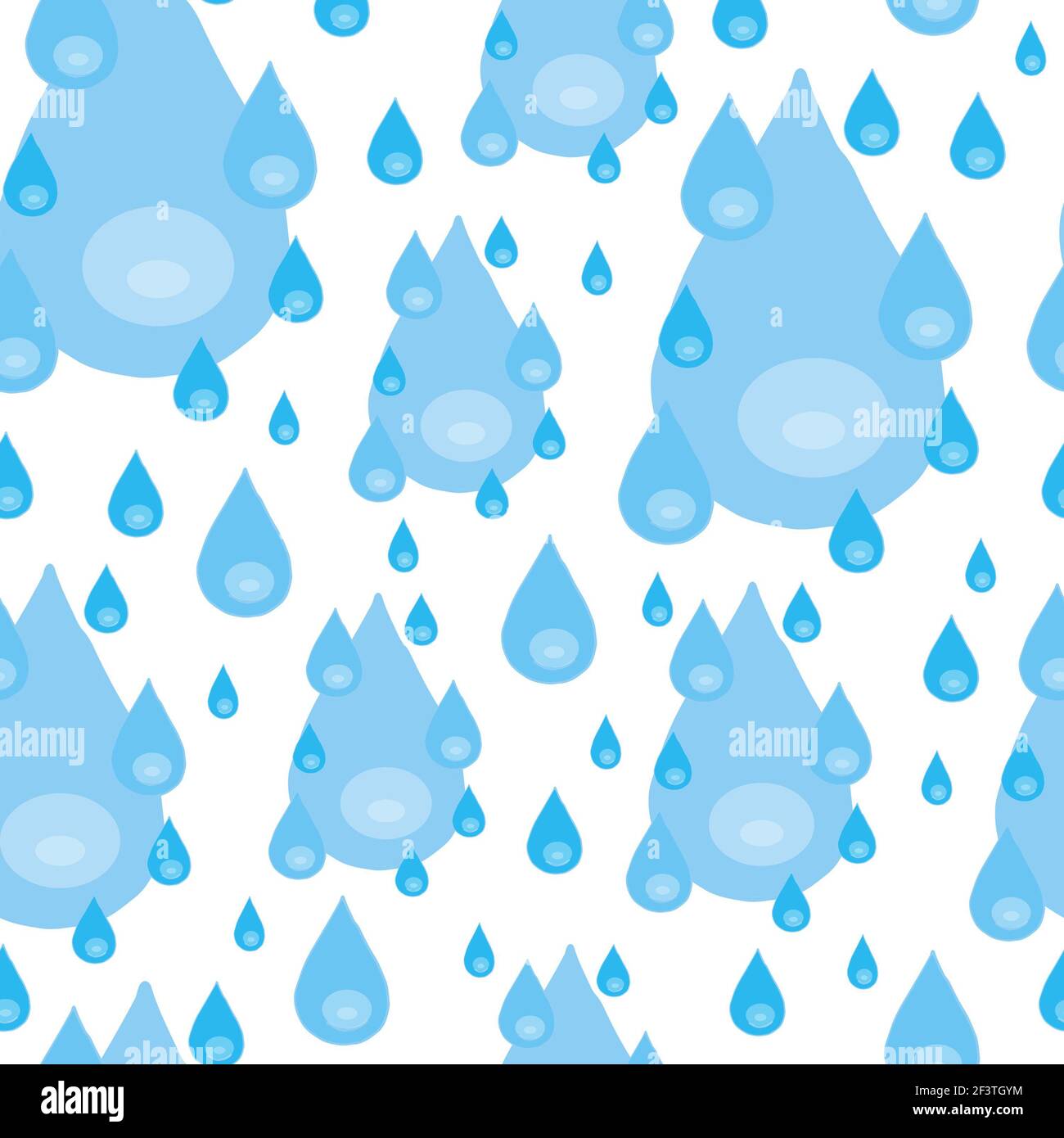 Water drop pattern. seamless pattern. Many drops, rain, shower, water