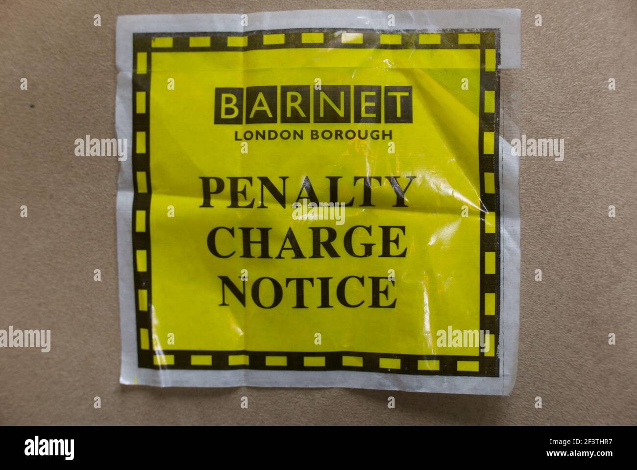 Penalty Charge Notice, London Stock Photo