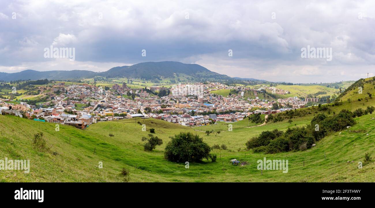 panoramic view in La Calera, Cundinamarca, Colombia Stock Photo