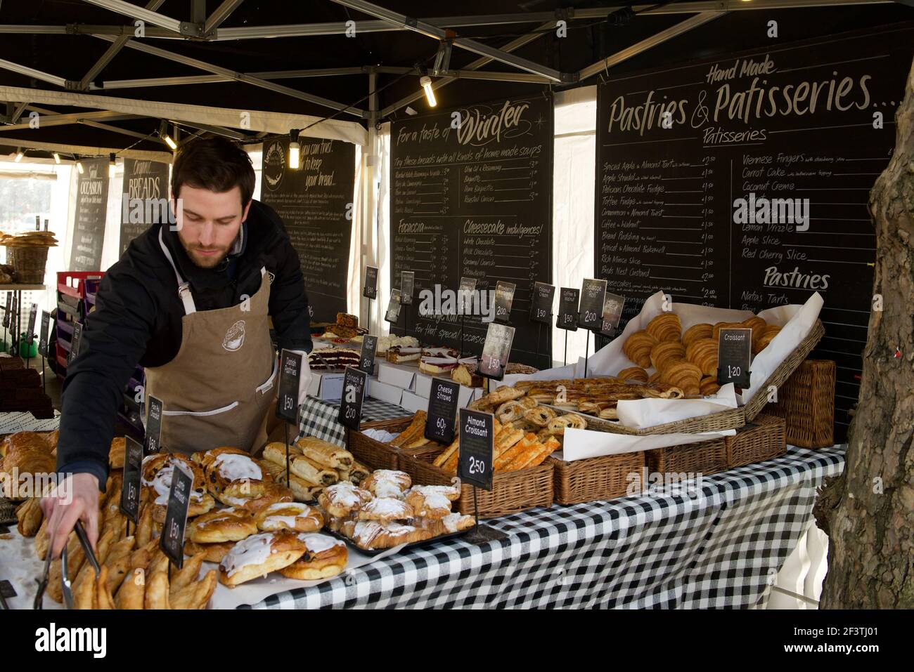 Pastries and Patisseries at Farmers Market Stock Photo