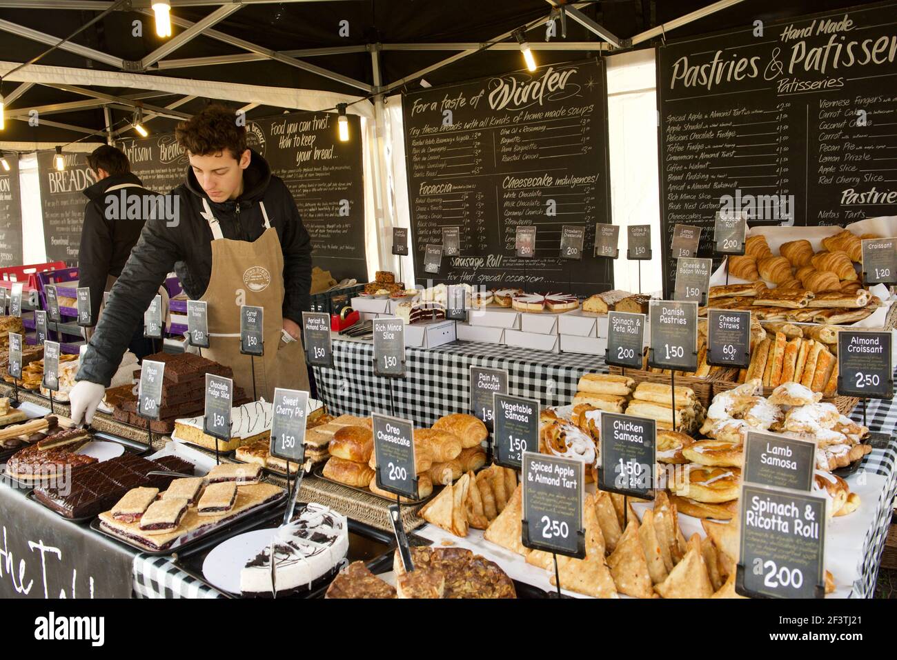Pastries and Patisseries at Farmers Market Stock Photo