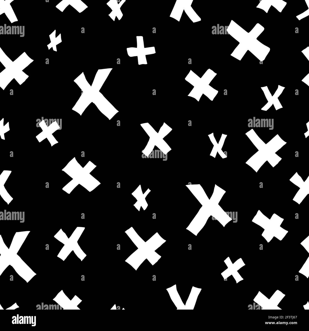 seamless simple X pattern on contrasting background. For paper, fabric ...