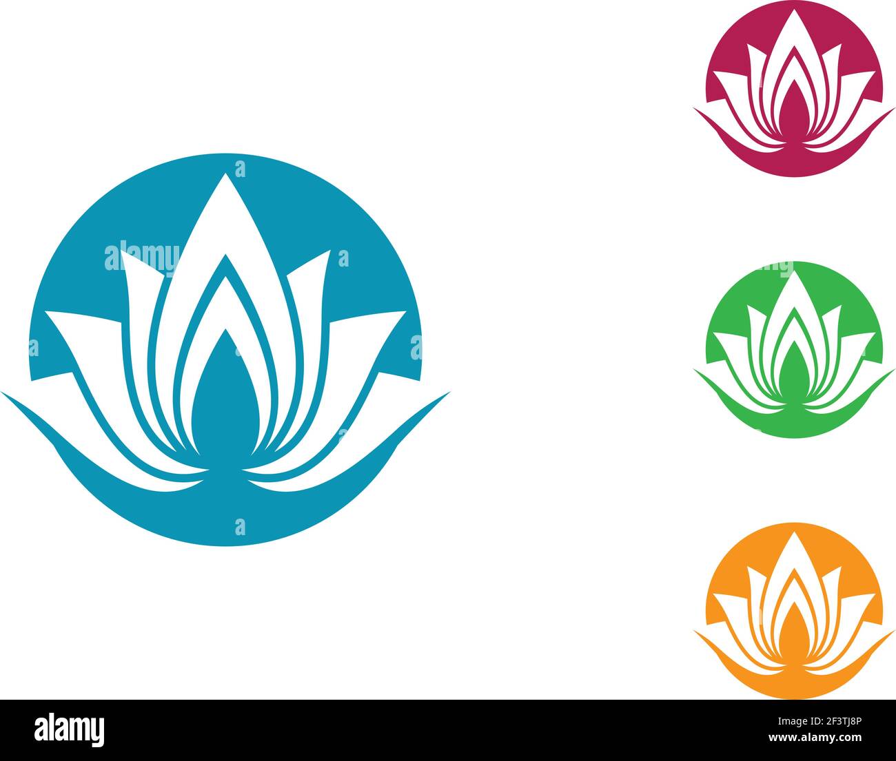 Beauty vector flowers design logo Template icon Stock Vector Image ...