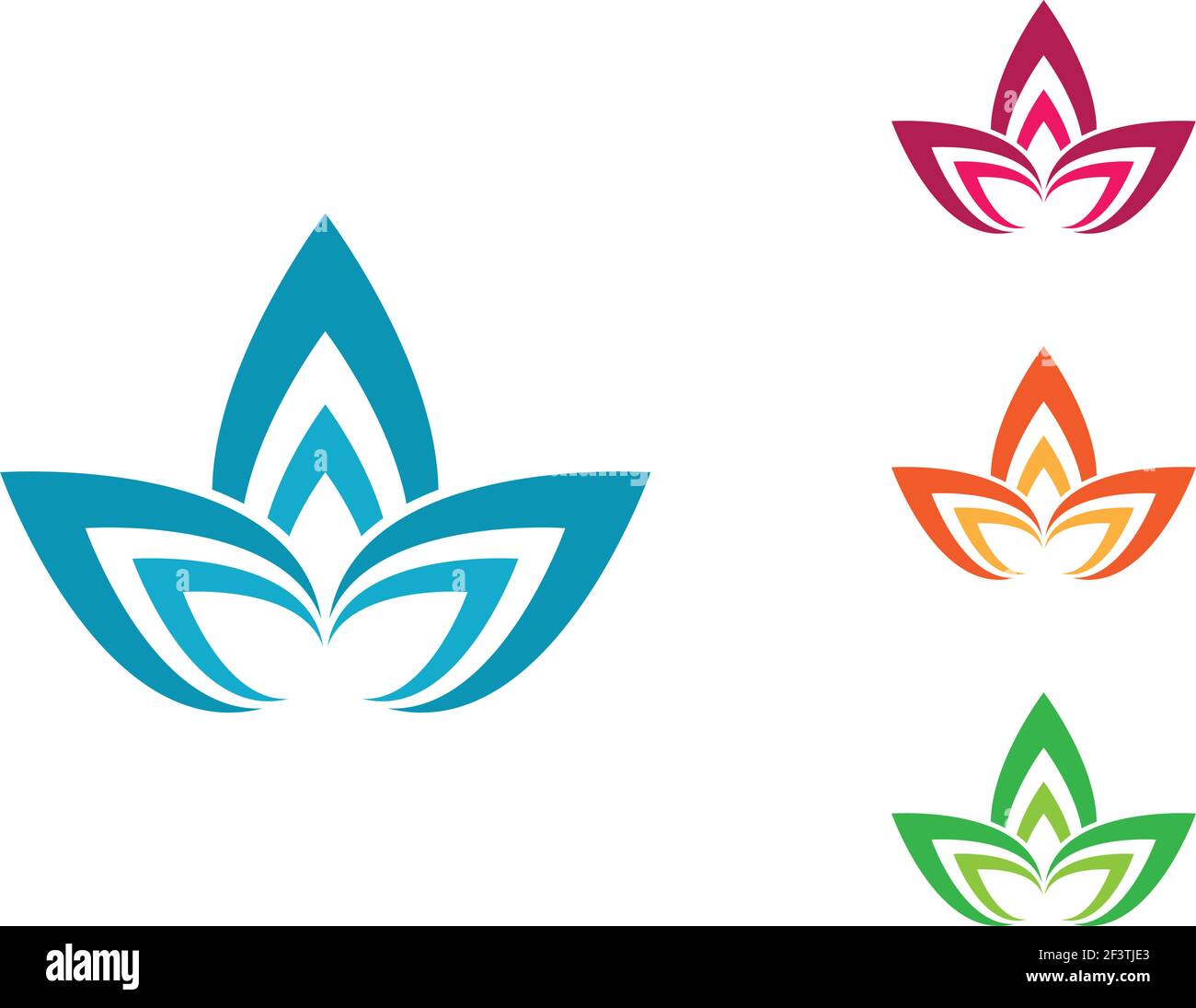 Beauty vector flowers design logo Template icon Stock Vector Image ...