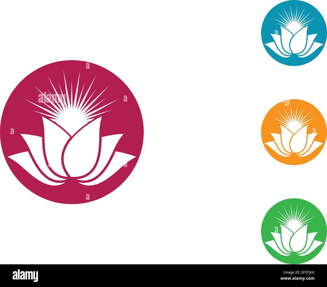 Beauty vector flowers design logo Template icon Stock Vector Image ...