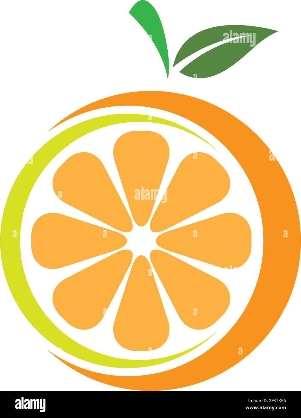 Orange logo template vector icon illustration design Stock Vector Image ...