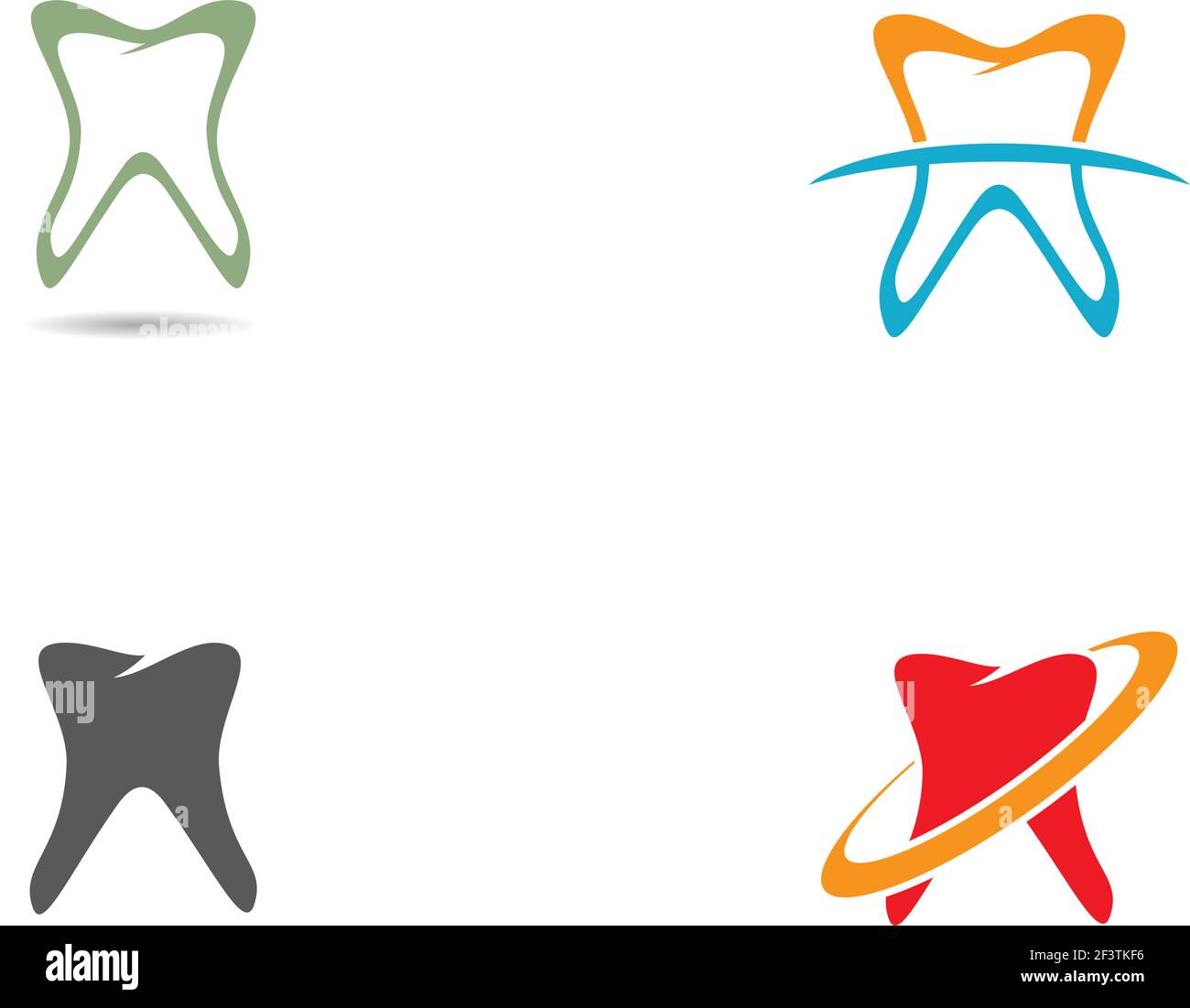 Dental logo Template vector illustration icon design Stock Vector Image ...