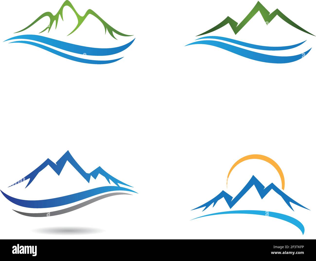 High Mountain icon  Logo Business Template Vector Stock Vector
