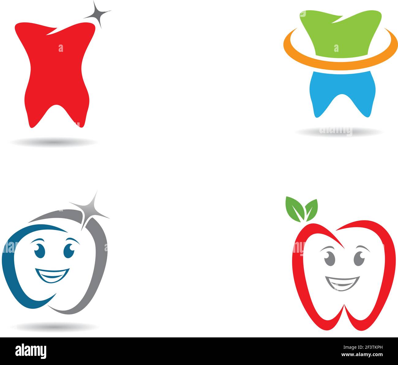Dental logo Template vector illustration icon design Stock Vector Image ...
