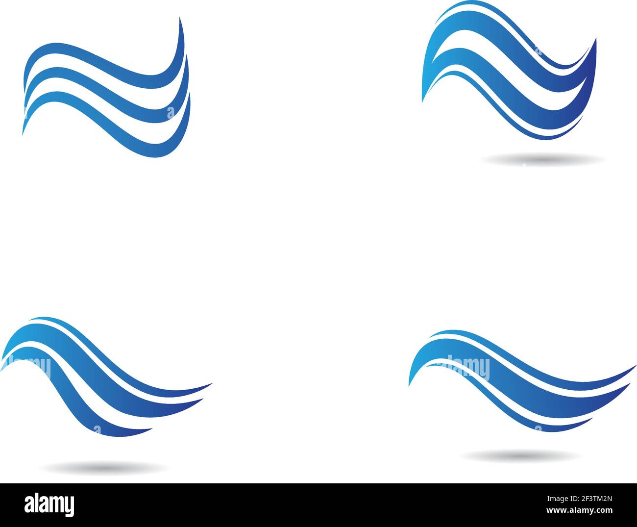 Water wave logo vector icon illustration design Stock Vector Image ...
