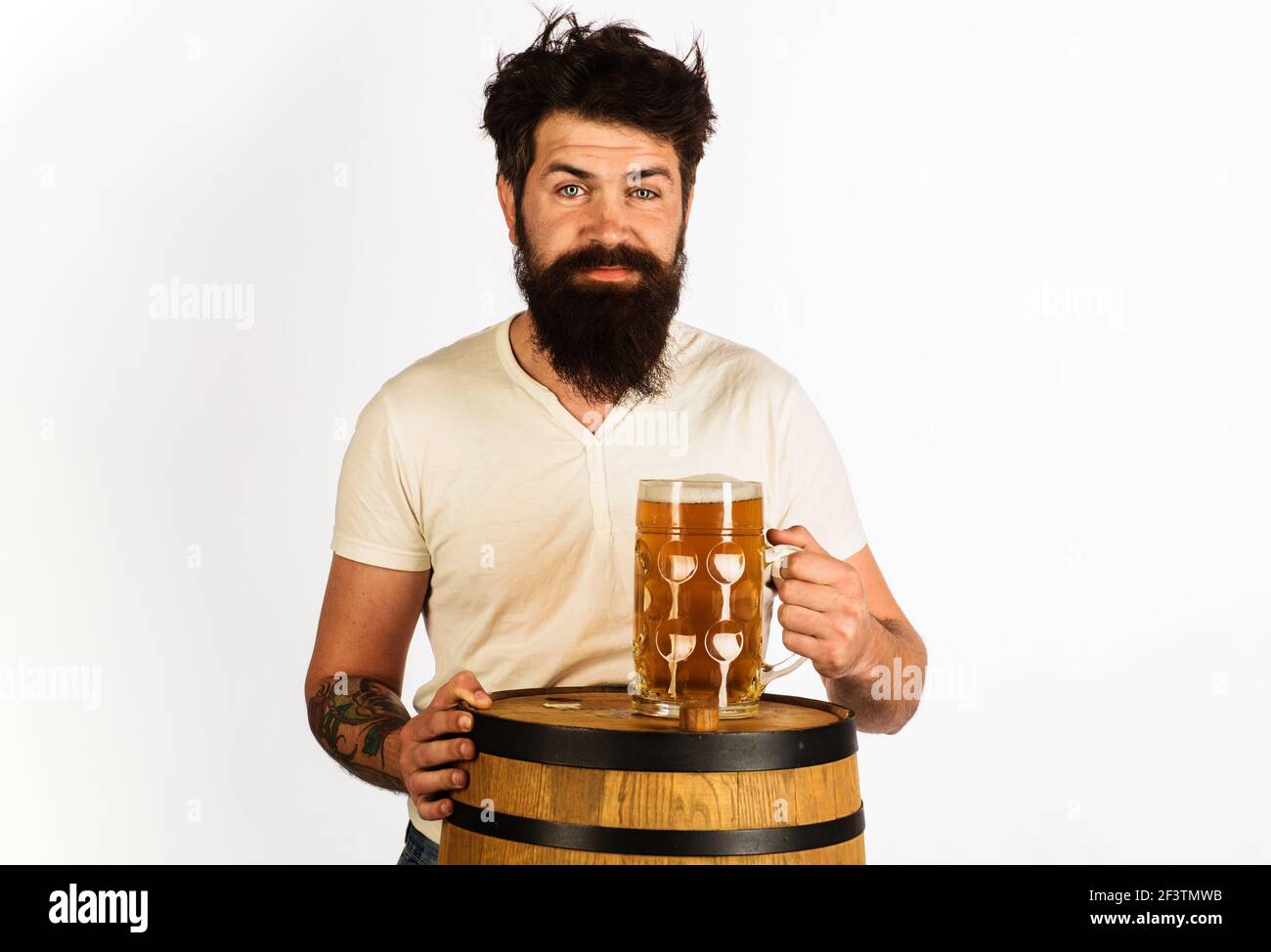 Beer barrel man drinking hires stock photography and images Alamy