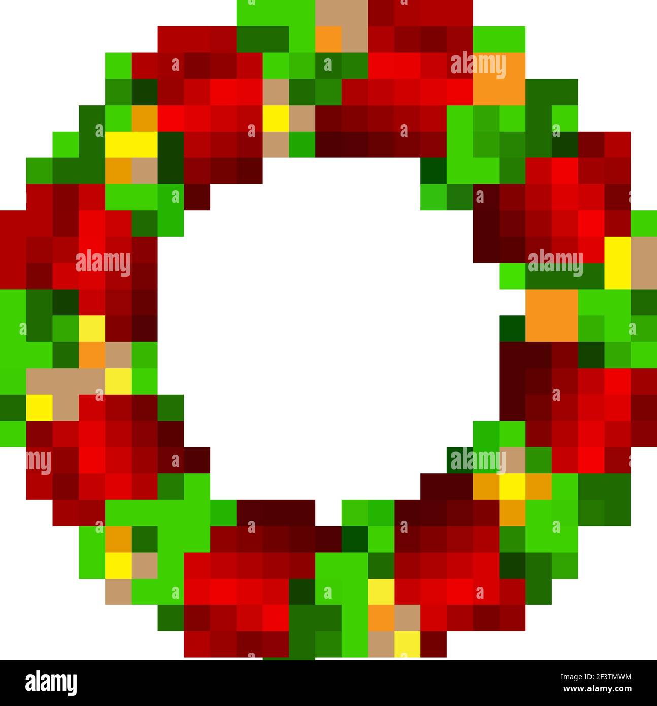 Christmas wreath ornament Stock Vector Images - Alamy