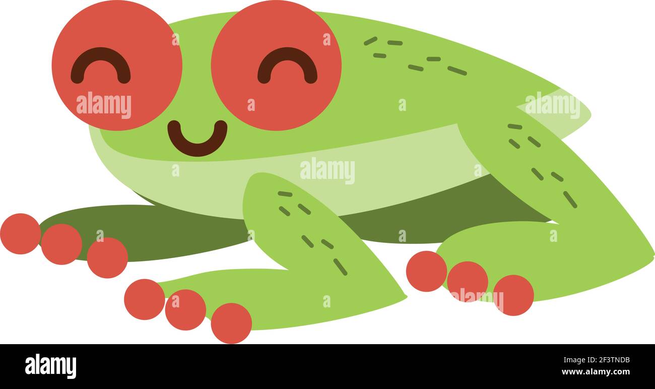 frog tropical animal cartoon isolated Stock Vector Image & Art - Alamy