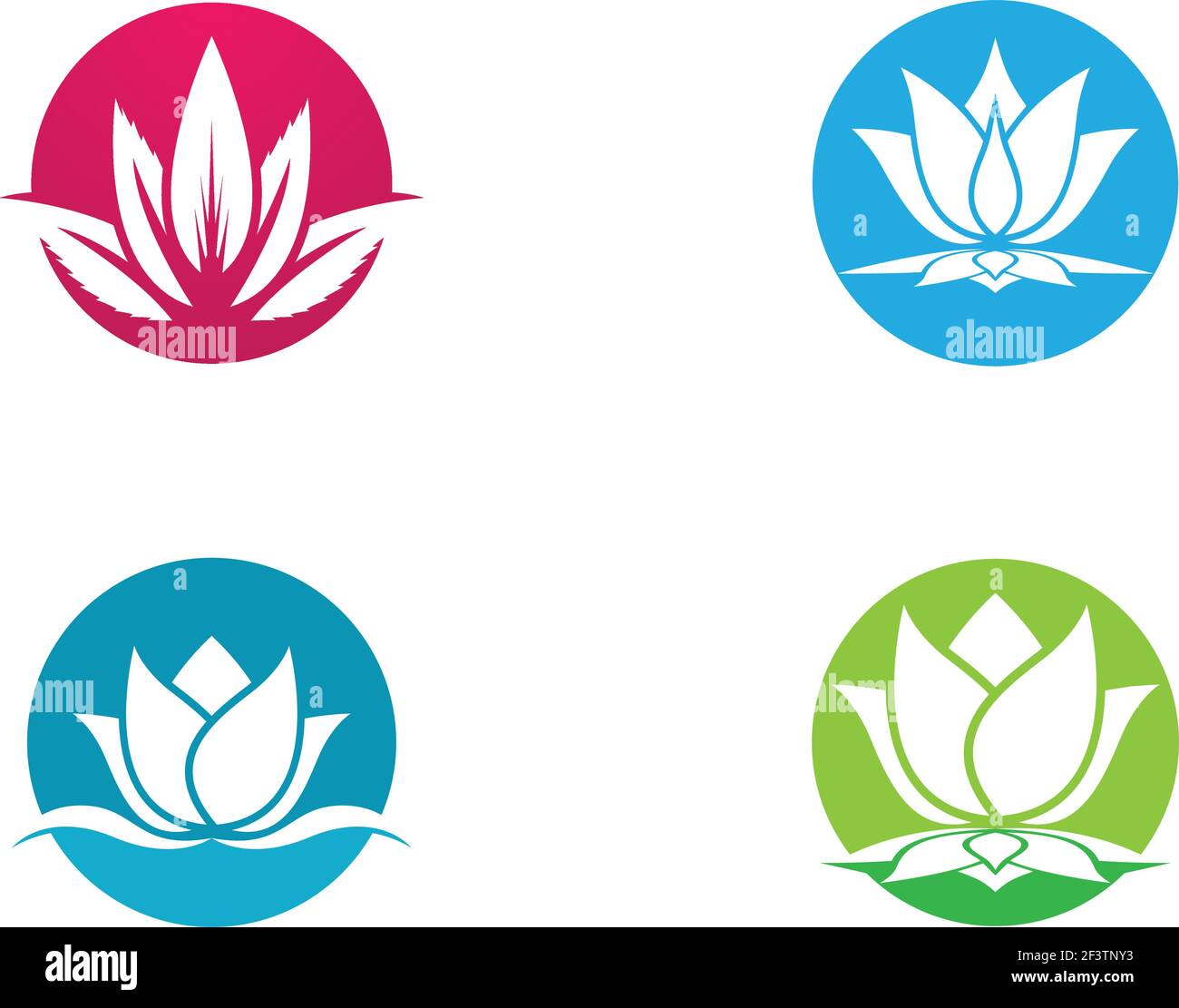 Beauty vector flowers design logo Template icon Stock Vector Image ...