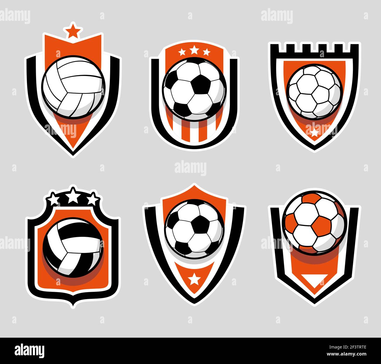 Soccer And Football Color Vector Labels Logo And Emblems Set Label Soccer Team Football Team Label Logo Sport Soccer Club Badge Football Game Ill Stock Vector Image Art Alamy