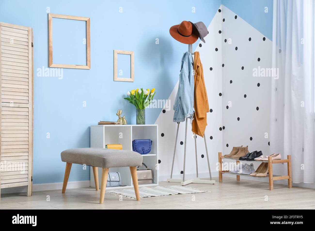 Stylish interior of modern hall Stock Photo - Alamy