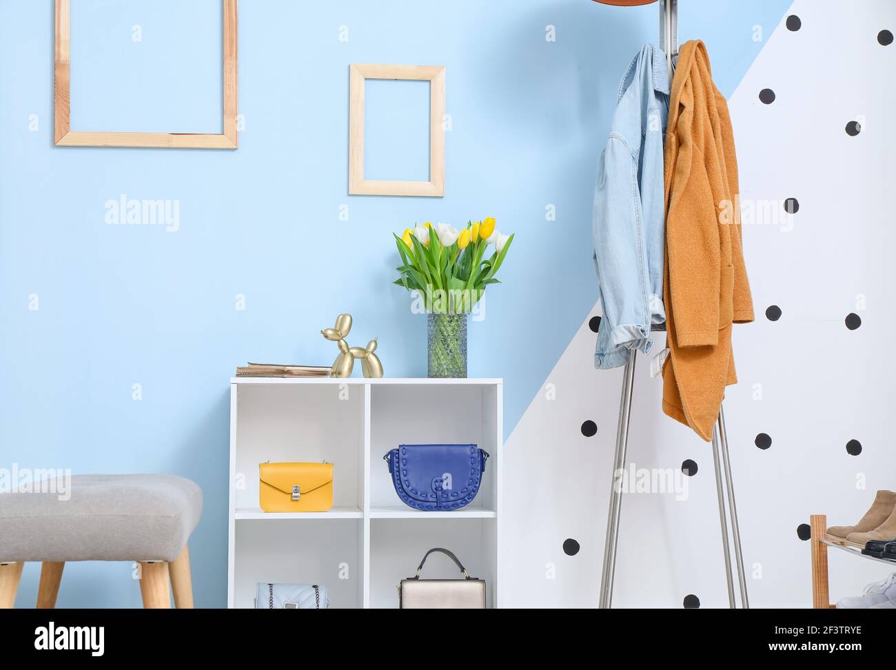 Stylish interior of modern hall Stock Photo - Alamy