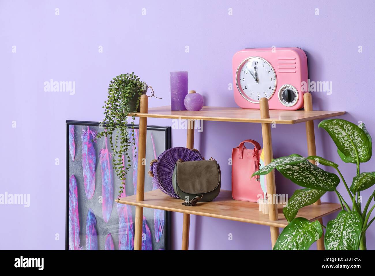 Stylish interior of modern hall Stock Photo - Alamy
