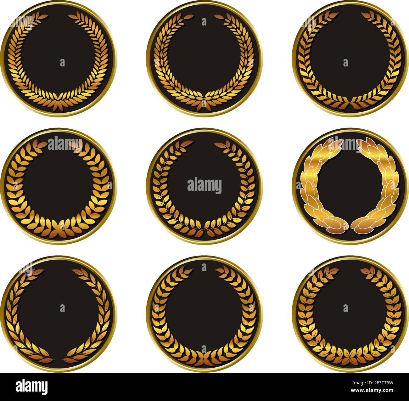 Vector black medal Stock Vector Image & Art - Alamy