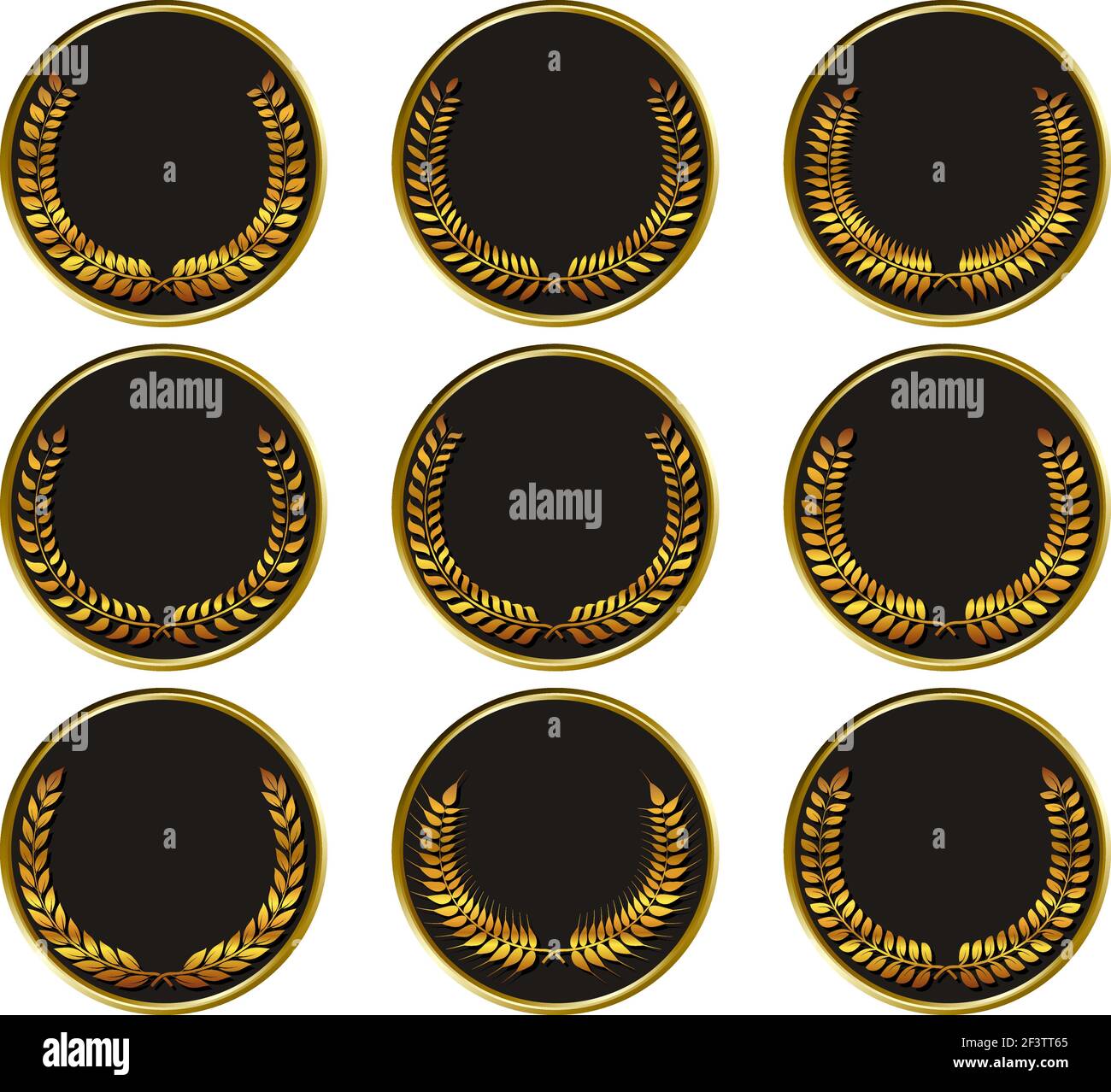 Vector black medal Stock Vector Image & Art - Alamy