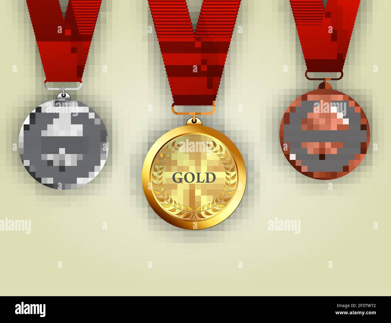 Set of gold, silver and bronze medals Stock Vector Image & Art - Alamy