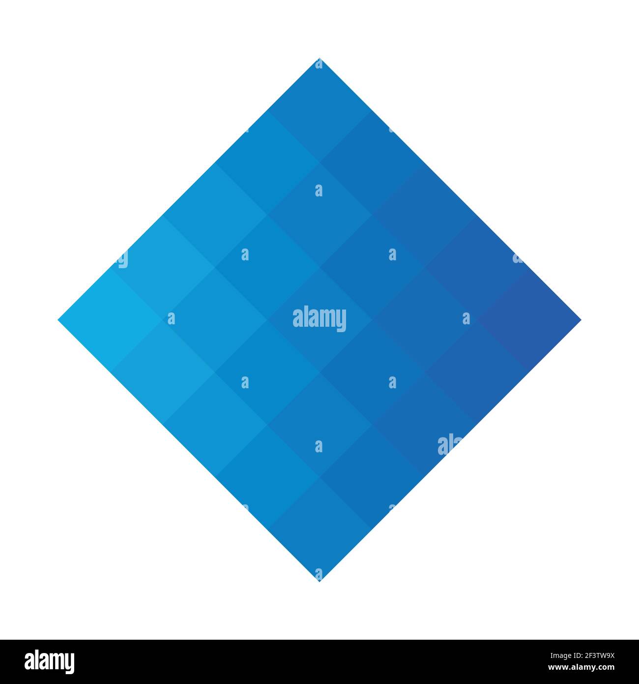 Abstract pixelized mosaic logo design Stock Vector