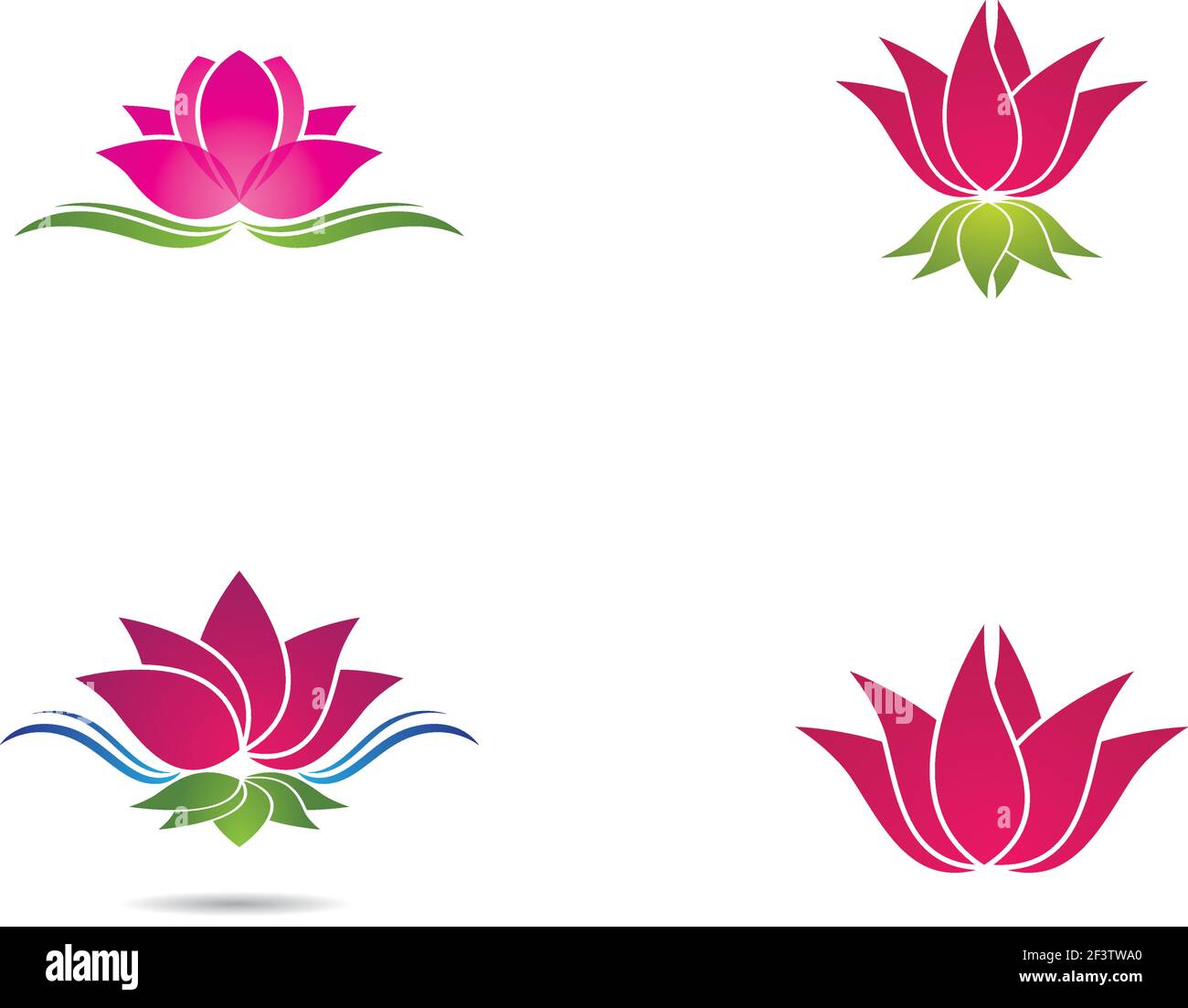 Beauty vector flowers design logo Template icon Stock Vector Image ...
