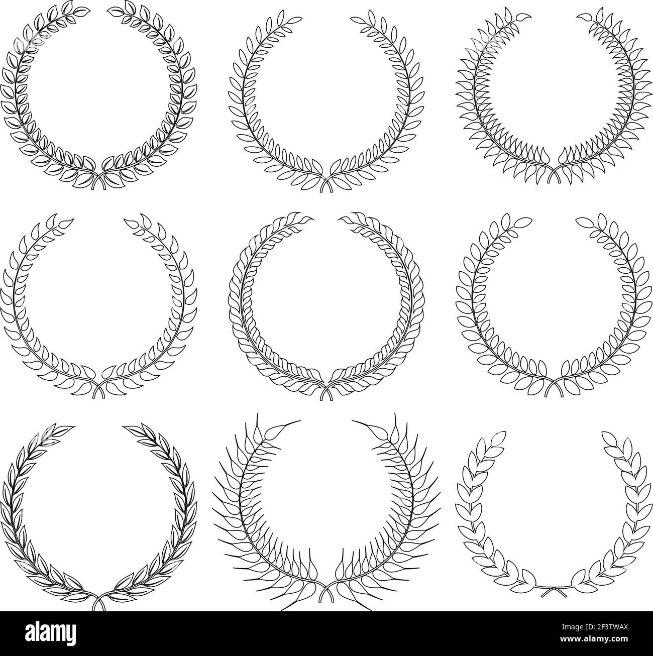 laurel wreath - symbol of victory and achievement Stock Vector Image ...