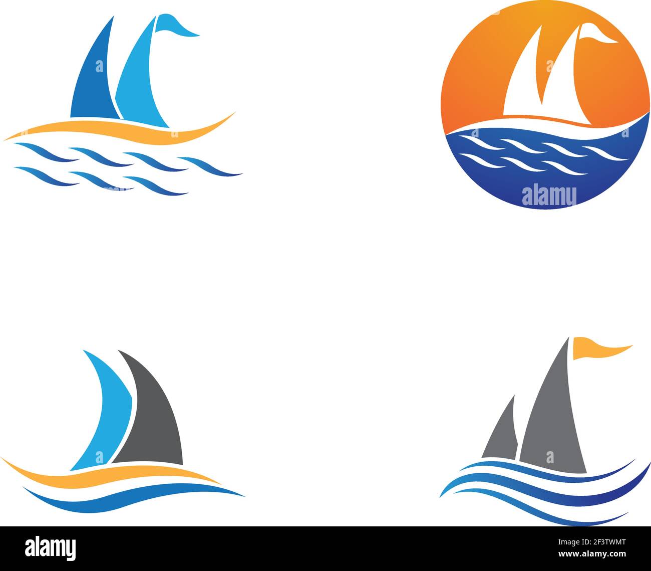 Cruise ship logo template vector icon illustration design Stock Vector ...