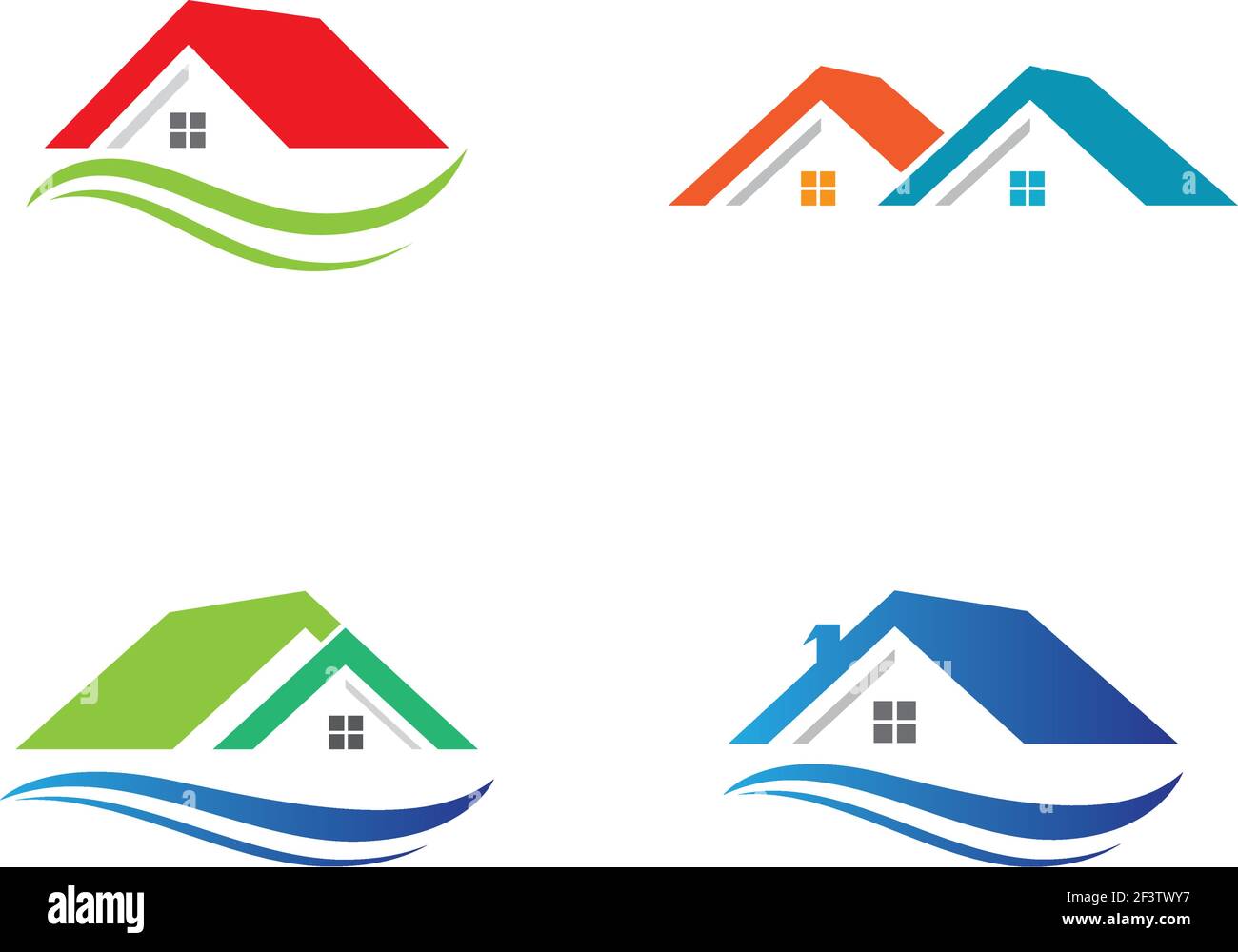 Property logo template vector icon illustration design Stock Vector ...