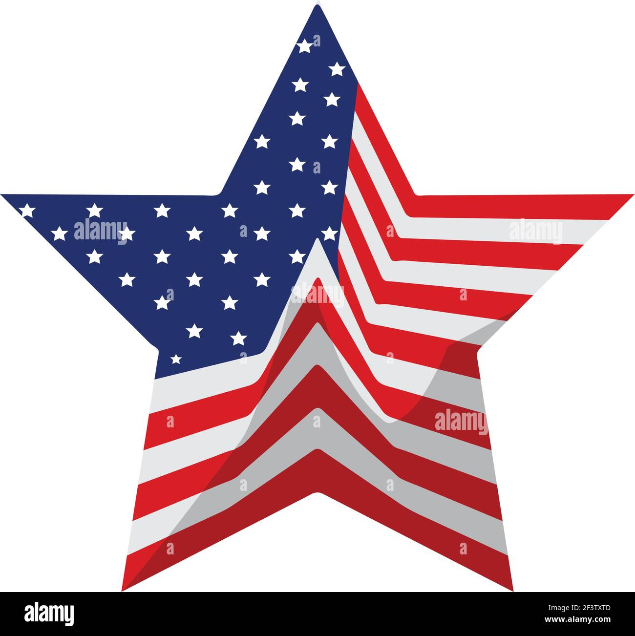 star shaped american flag isolated Stock Vector Image & Art - Alamy