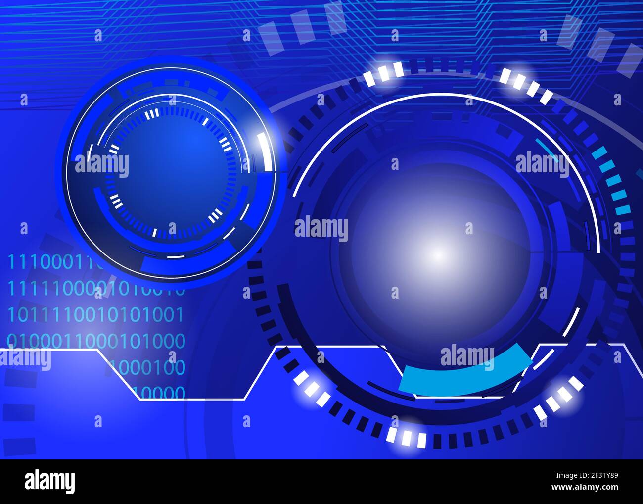circle blue abstract techno background Stock Vector Image & Art Alamy