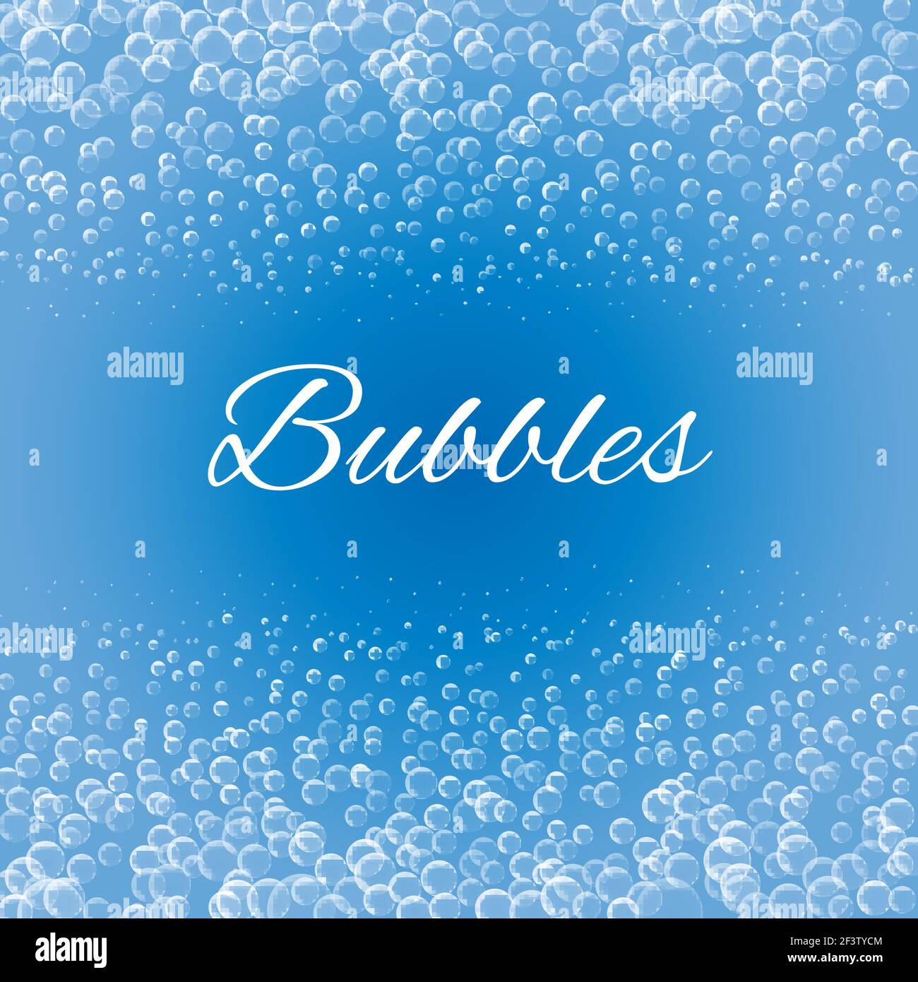 bubbles on blue background, Stock Vector