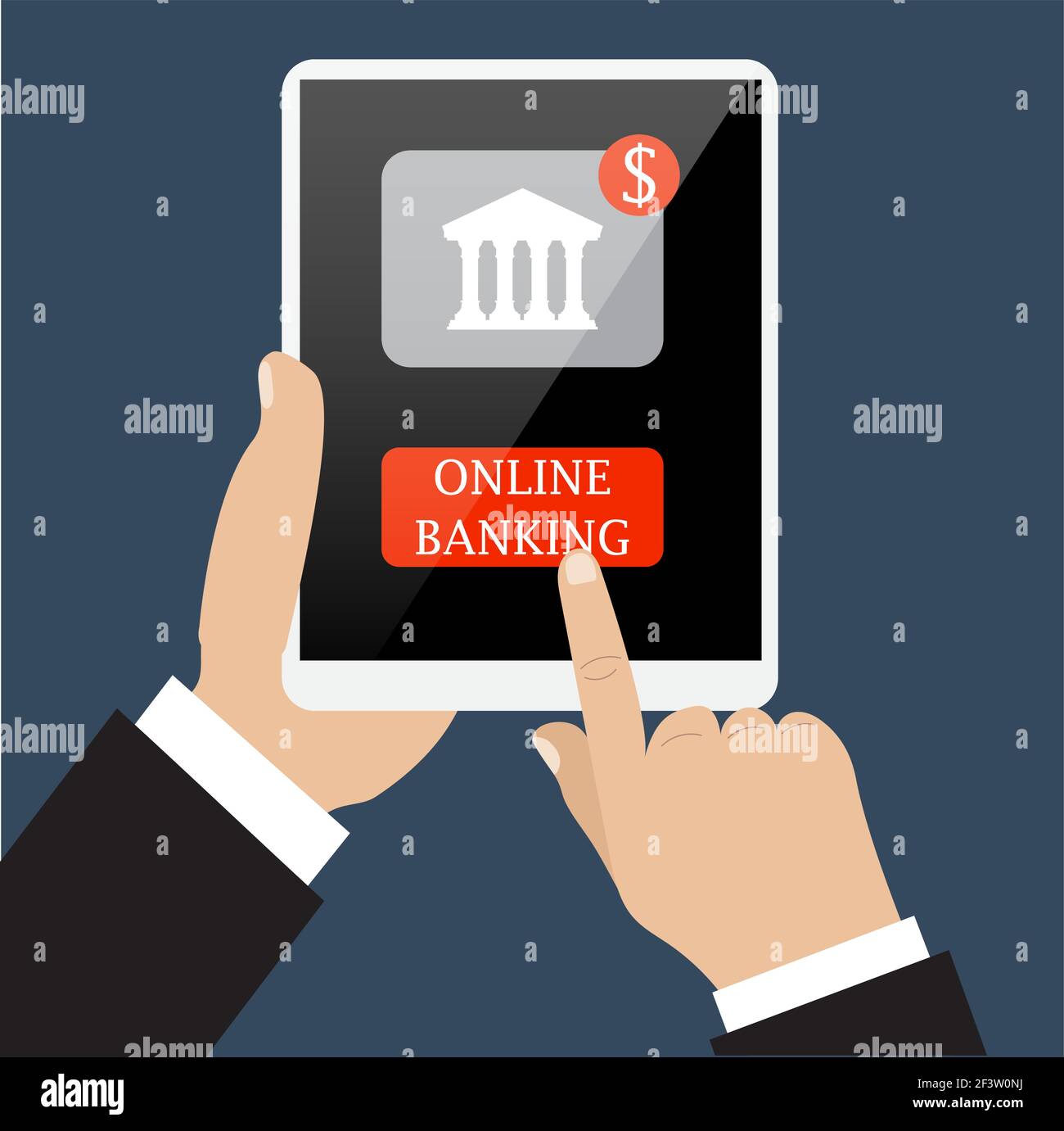 Banking screen Stock Vector Images - Alamy