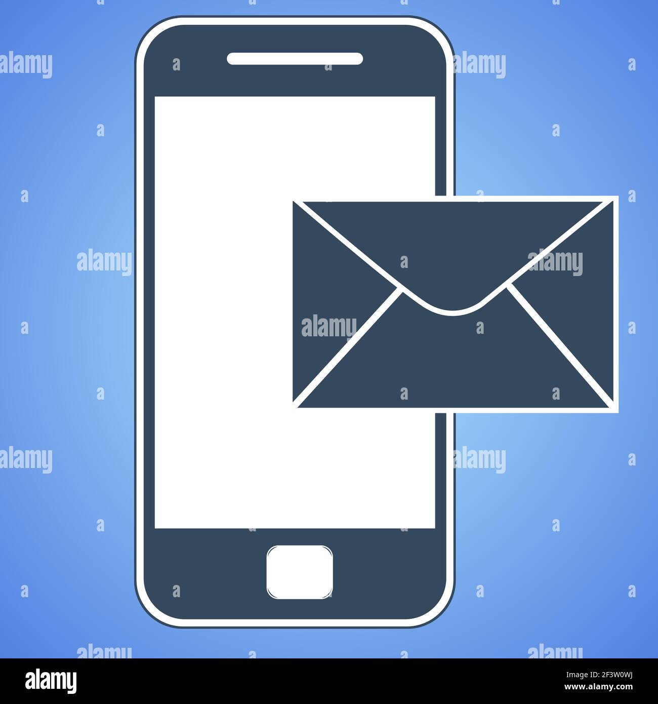 mail smartphone icon Stock Vector