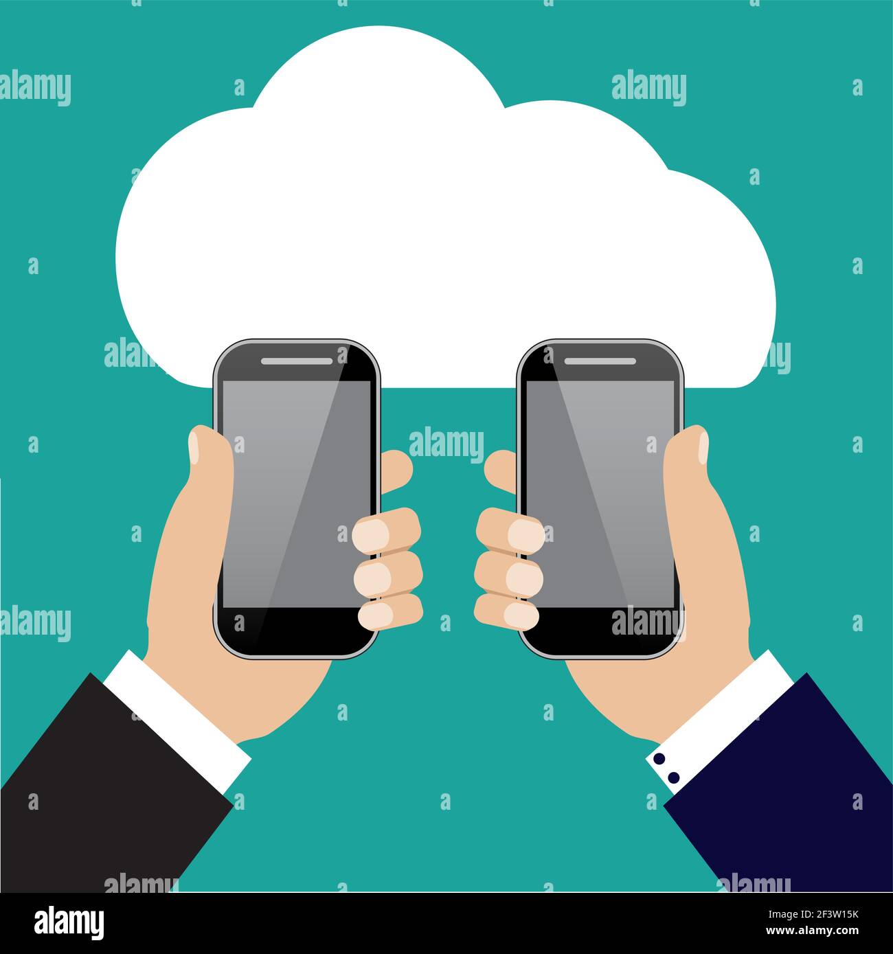 Device exchange Stock Vector Images - Alamy