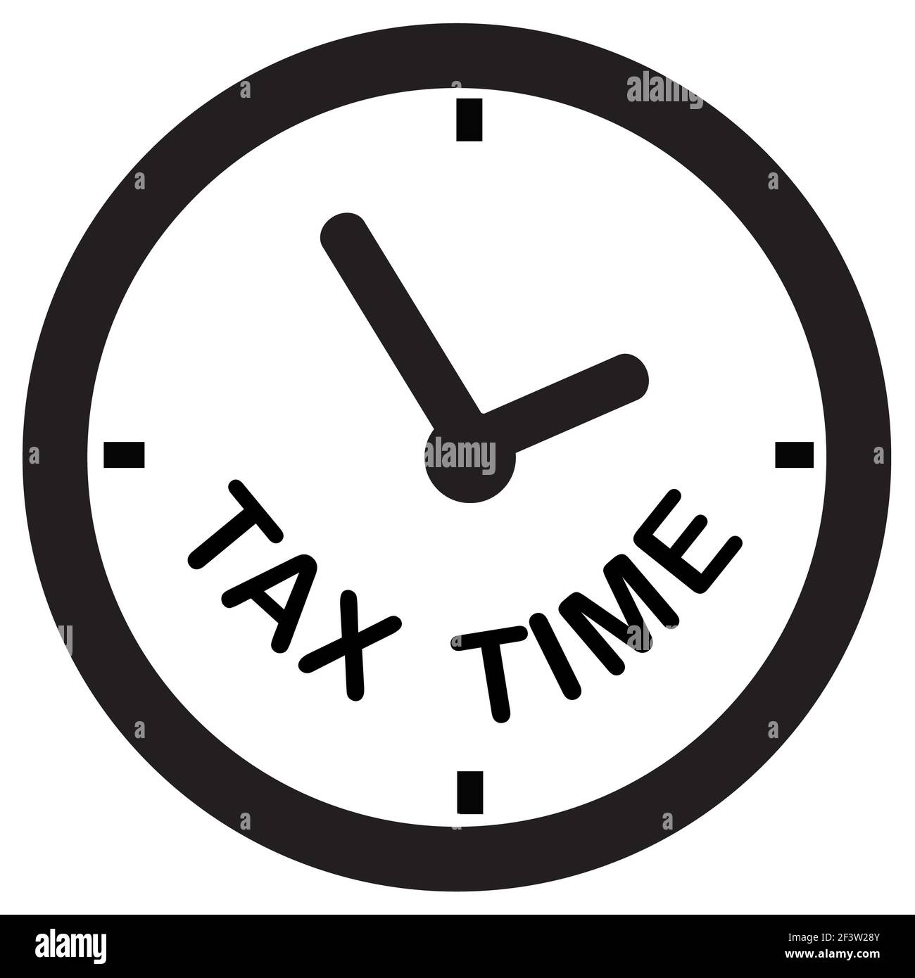 tax time icon on white background. state taxes logo. flat style. tax