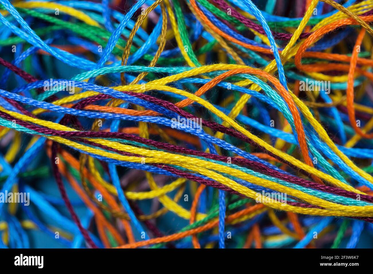 A bundle of brightly colored strings Stock Photo - Alamy