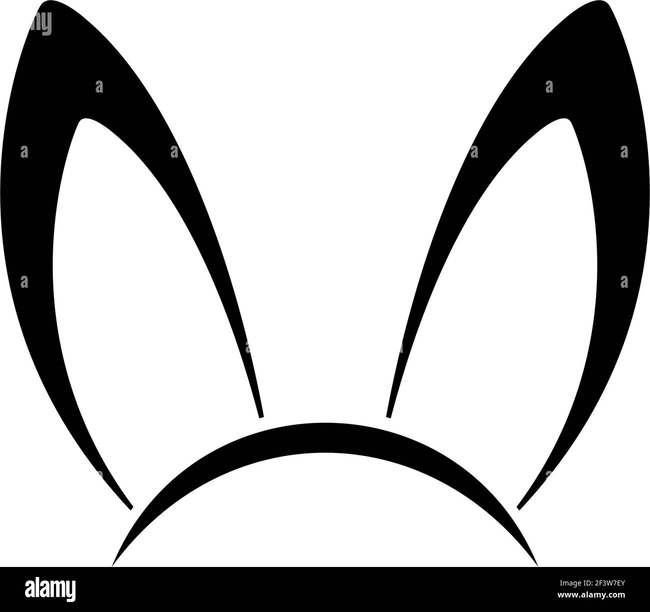 Bunny ear icon design template vector isolated Stock Vector Image & Art -  Alamy