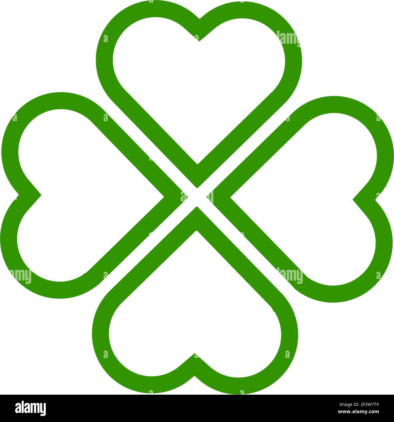Clover icon Stock Vector Images - Alamy