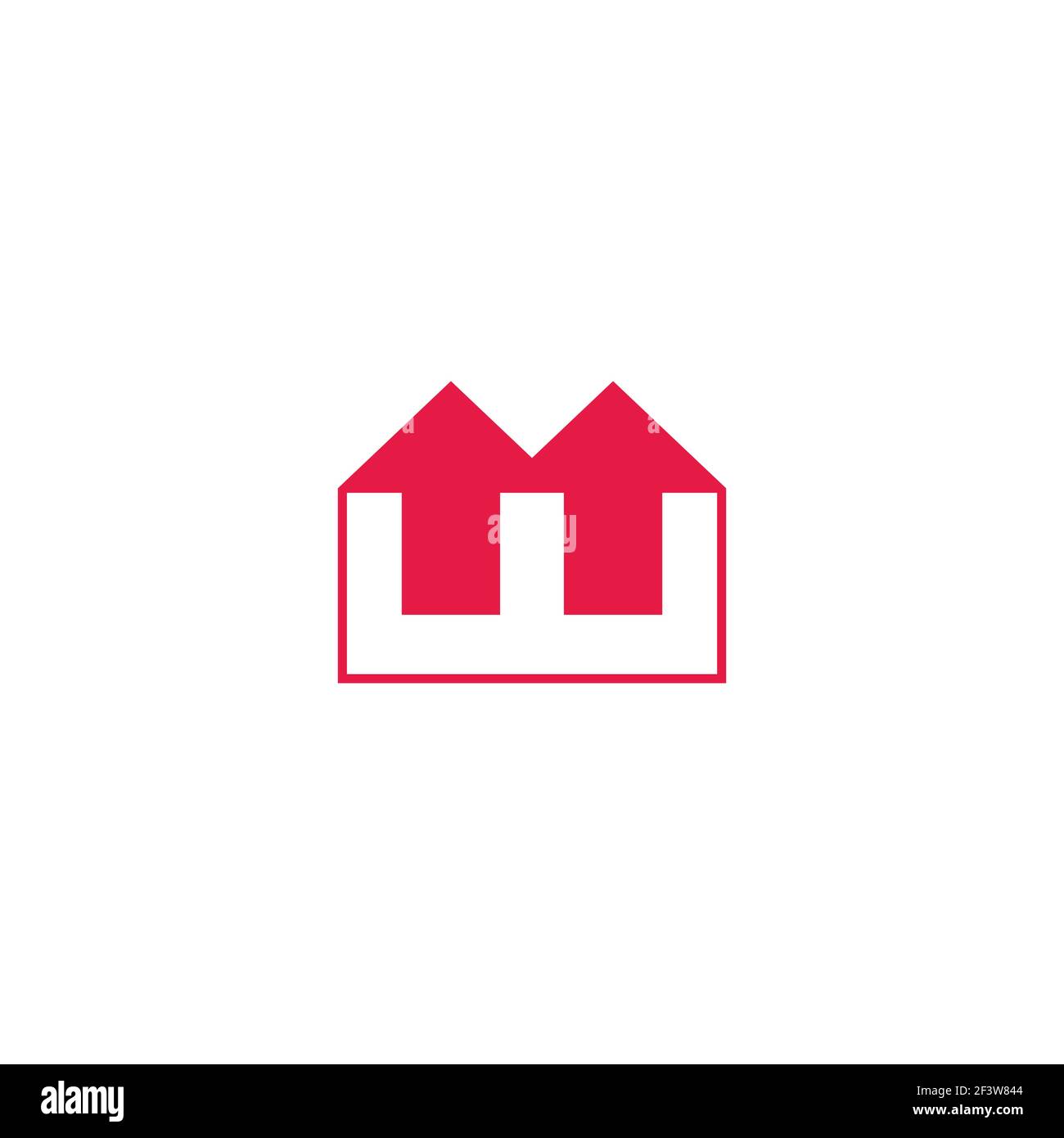 letter w simple geometric motion arrow up logo vector Stock Vector ...