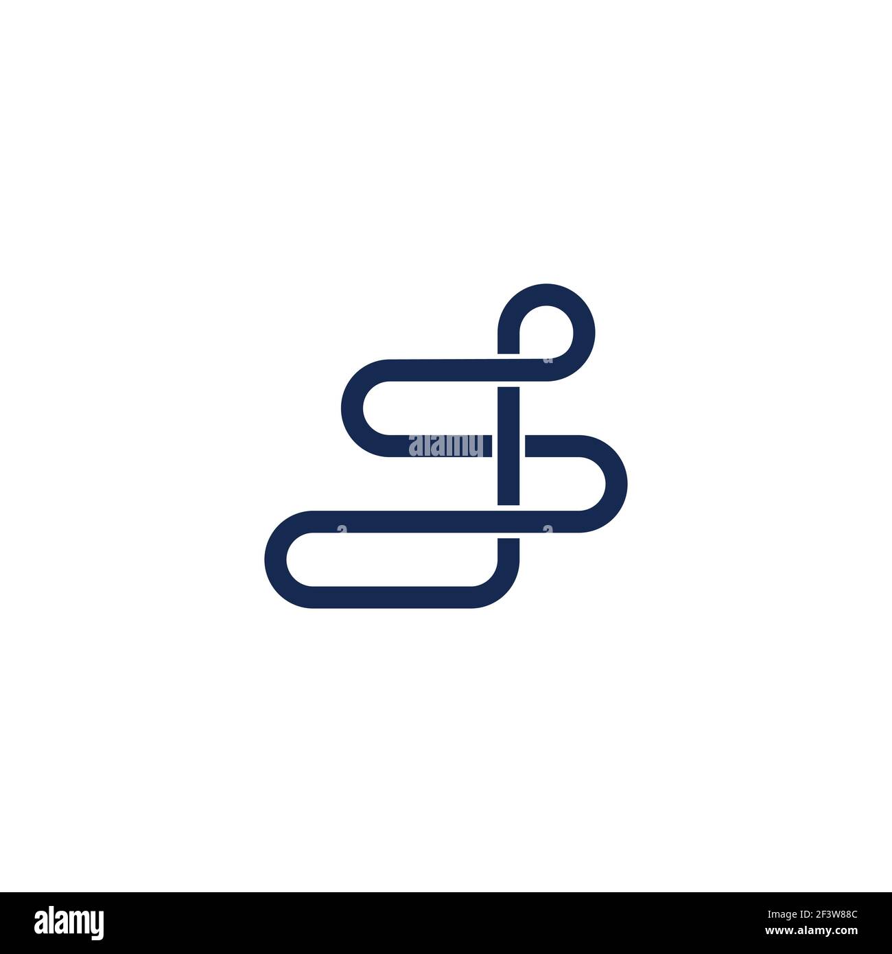 abstract letter sd simple geometric line logo vector Stock Vector